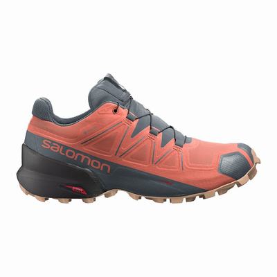 Női Salomon SPEEDCROSS 5 GORE-TEX Terepfutó Cipő SA0531894 Narancssárga/Szürke